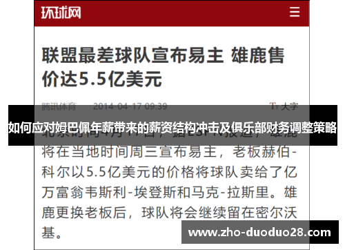 如何应对姆巴佩年薪带来的薪资结构冲击及俱乐部财务调整策略